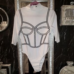 white body suit NWOT